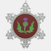Thistle Tin Sneeuwvlok Ornament (Voorkant)