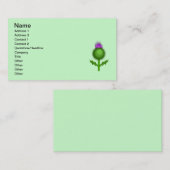 thistle_Vector_Clipart Visitekaartje (Voorkant / Achterkant)