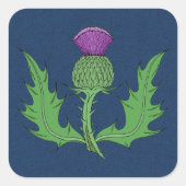 Thistle Vierkante Sticker (Voorkant)