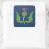 Thistle Vierkante Sticker (Tas)