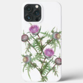 Thistle violette bloemen Case-Mate iPhone case (Achterkant)