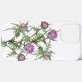Thistle violette bloemen Case-Mate iPhone case (Achterkant (horizontaal))