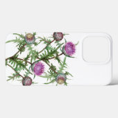 Thistle violette bloemen Case-Mate iPhone case (Achterkant (horizontaal))