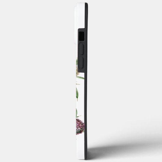 Thistle violette bloemen Case-Mate iPhone case (Achterkant / Links)