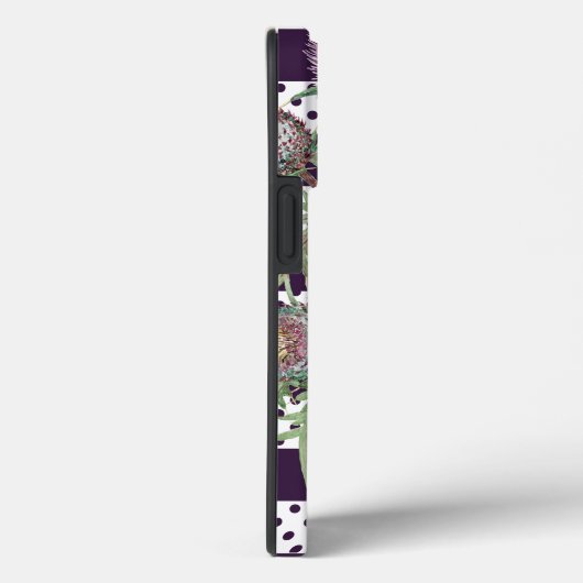 Thistle violette bloemen Case-Mate iPhone case (Achterkant / Rechts)