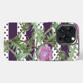 Thistle violette bloemen iPhone hoesje (Achterkant horizontaal)