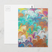 Thistle Water Marbling Briefkaart (Voorkant / Achterkant)