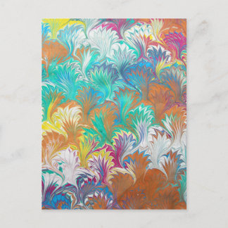 Thistle Water Marbling Briefkaart