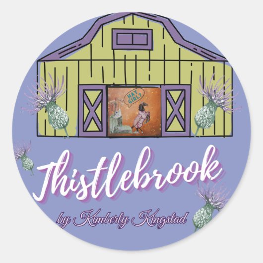 Thistlebrook merk klassieke ronde sticker (Voorkant)