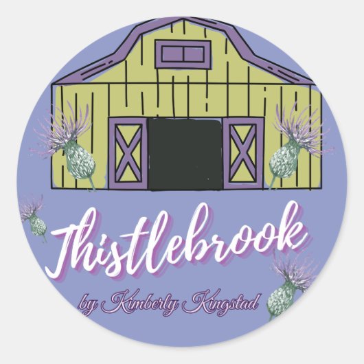 Thistlebrook merk  ronde sticker (Voorkant)