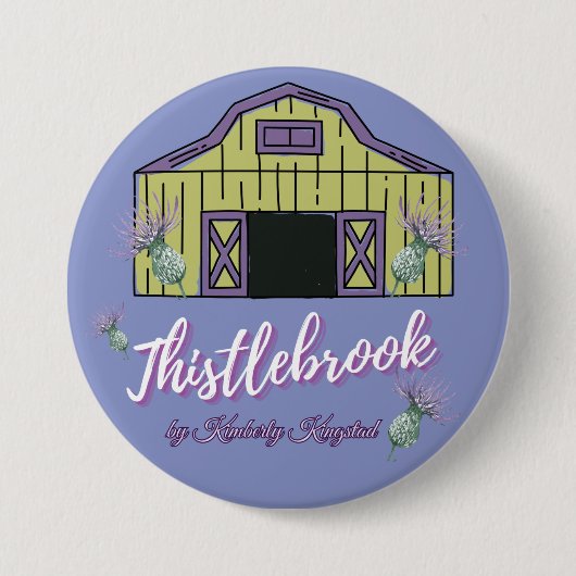 Thistlebrook Stables Riboon Ronde Button 7,6 Cm (Voorkant)