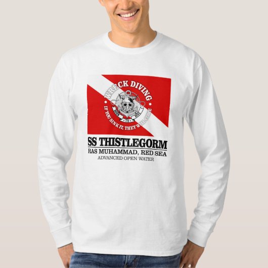 Thistlegorm (beste wrakken) t-shirt (Voorkant)