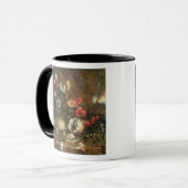 Thistles, bloemen, reptielen en vlinders naast elk mok (Voorkant links)