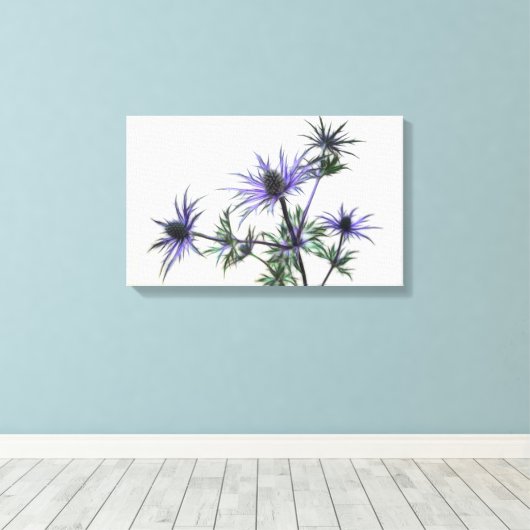 Thistles Canvas Afdruk (Insitu (Houten vloer))