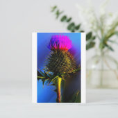 Thistles, de bloem van Schotland. Briefkaart (Staand voorkant)