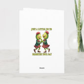 Thistles dragen Plaid slechts een beetje Wenskaart Feestdagen Kaart (Achterkant)