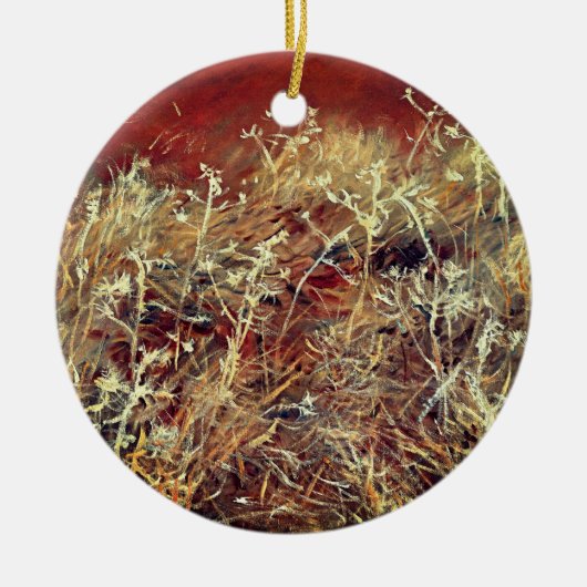 Thistles Elegance - Keramisch Ornament (Voorkant)