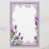 Thistles en Butterflies - Stationery Briefpapier (Voorkant)