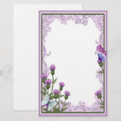 Thistles en Butterflies - Stationery Briefpapier (Voorkant / Achterkant)