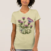 Thistles en Butterflies T-shirt (Voorkant)