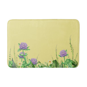 Thistles op geel badmat