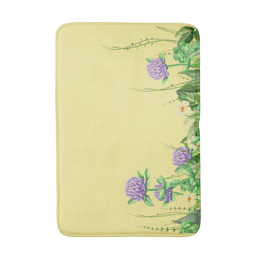 Thistles op geel badmat (Voorkant Verticaal)