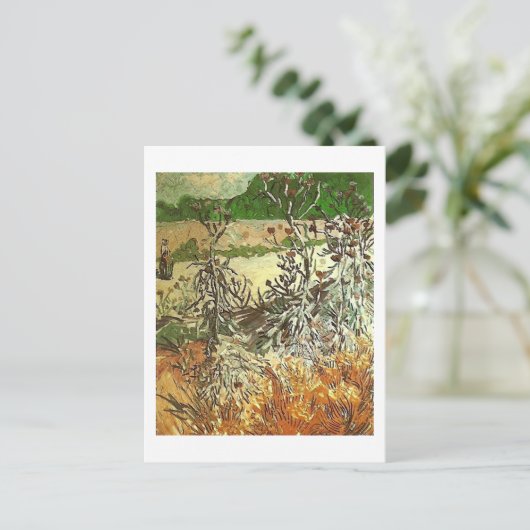 Thistles, Van Gogh Fine Art Briefkaart (Staand voorkant)