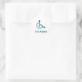 thizAbled-Sticker Ronde Sticker (Tas)