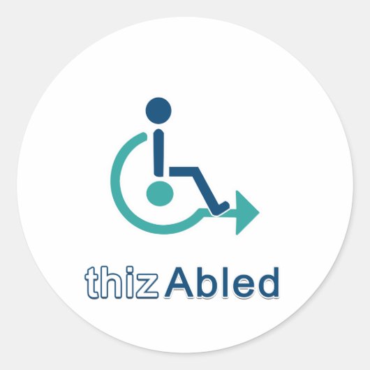 thizAbled-Sticker Ronde Sticker (Voorkant)