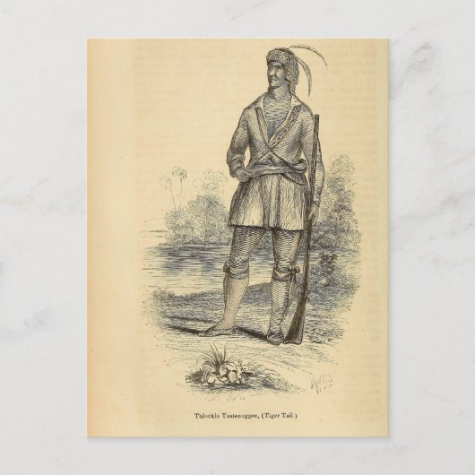 Thlocklo Tustenuggee Briefkaart (Voorkant)