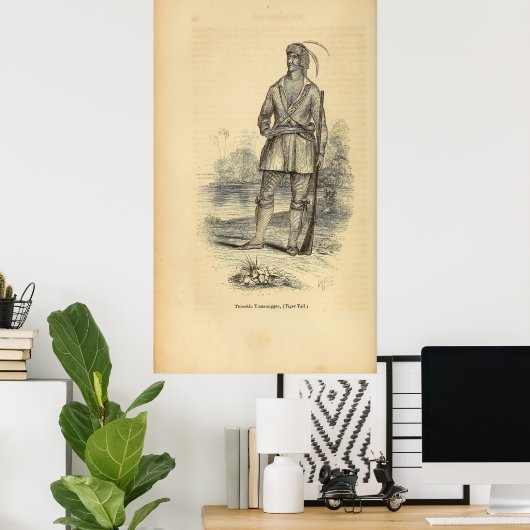 Thlocklo Tustenuggee Poster (Thuiskantoor)