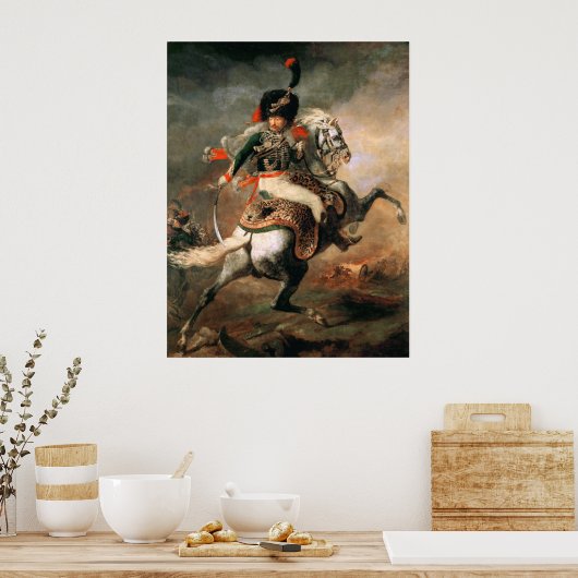 Thodore Gricault The Charging Chasseur Poster (Keuken)