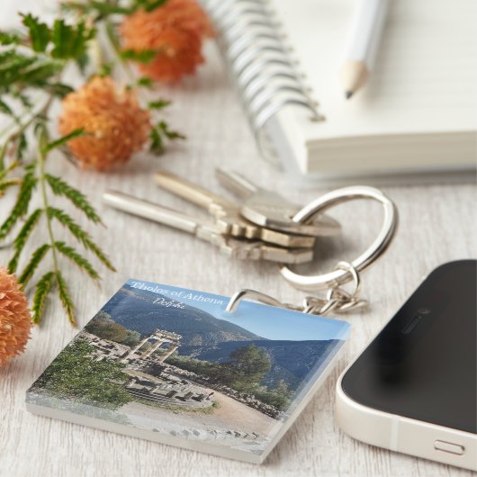 Tholos of Athena Delphi Greece Souvenir Keychain (Voorkant Rechts)
