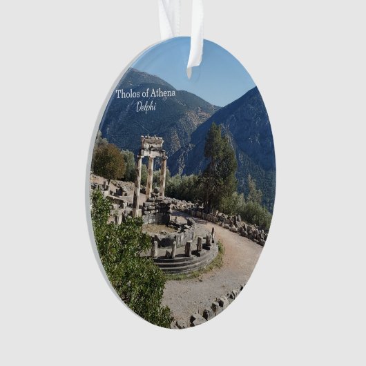 Tholos of Athena Delphi Greece Souvenir Ornament (voorkant)