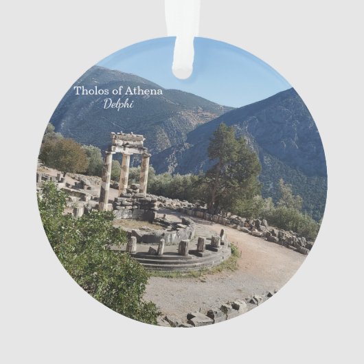 Tholos of Athena Delphi Greece Souvenir Ornament (achterkant)