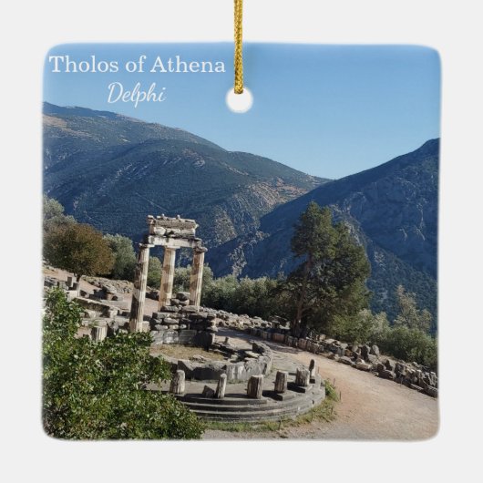 Tholos of Athena Delphi Greece Souvenir Ornament (Achterkant)