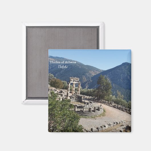 Tholos of Athena Delphi Souvenir Magnet (Voorkant / Achterkant)