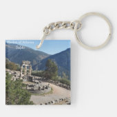 Tholos van Athena Delphi Griekenland Souvenir Sleu Sleutelhanger (Achterkant)