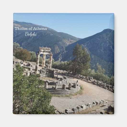 Tholos van Athena Delphi Souvenir Magneet (Voorkant)