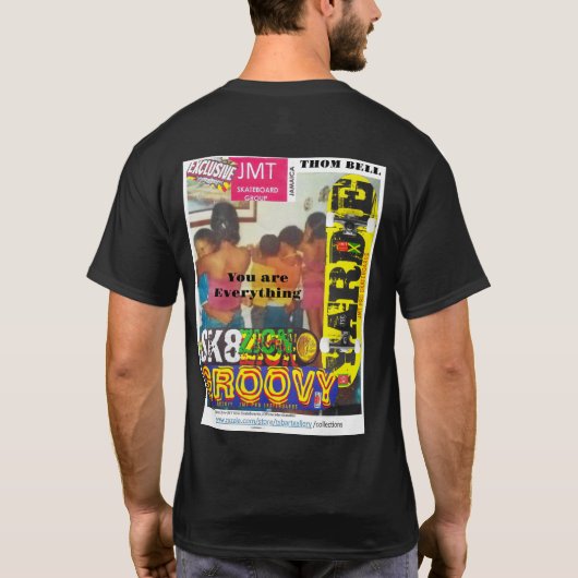 THOM BELL. Basic donker T-shirt (Achterkant)