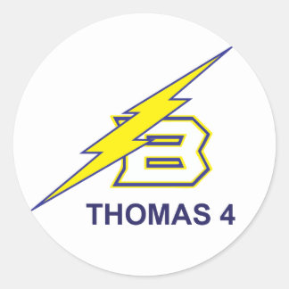 Thomas 4 ronde sticker