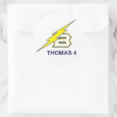 Thomas 4 ronde sticker (Tas)