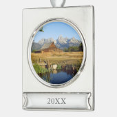 Thomas A. Moulton Barn Verzilverd Banner Ornament (Links)