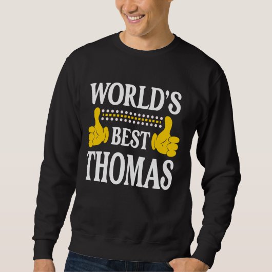 Thomas Achternaam Team Familie Achternaam World's  Trui (Voorkant)
