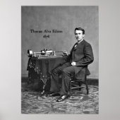 Thomas Alva Edison, 1878 Poster (Voorkant)