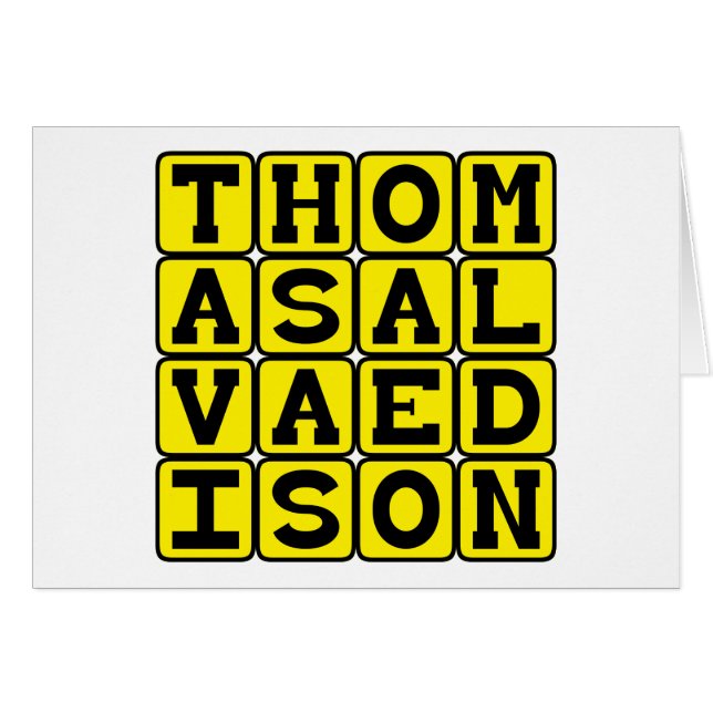 Thomas Alva Edison, Amerikaans uitvinder (Voorkant Horizontaal)