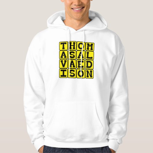 Thomas Alva Edison, Amerikaans uitvinder Hoodie (Voorkant)