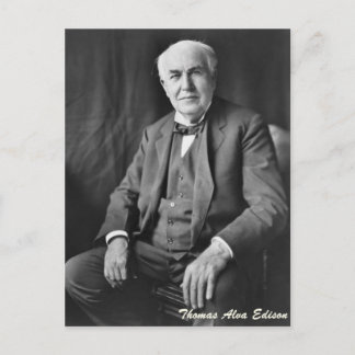Thomas Alva Edison Briefkaart