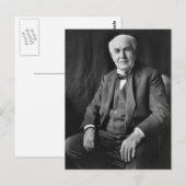 Thomas Alva Edison Portrait Briefkaart (Voorkant / Achterkant)