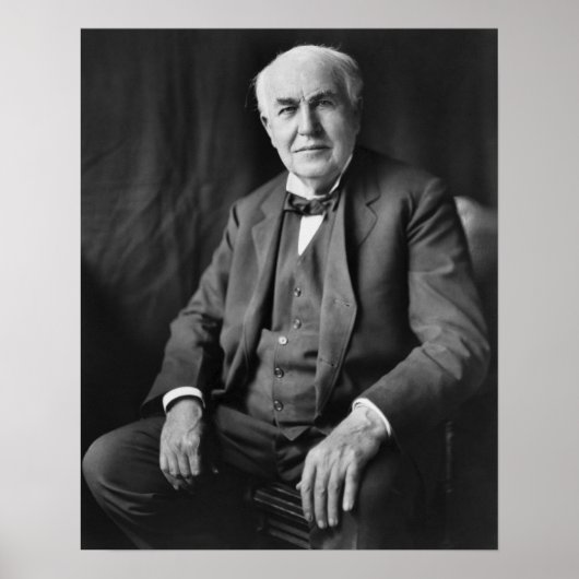 Thomas Alva Edison Portrait Poster (Voorkant)